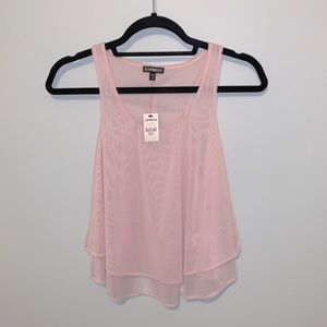 Express Women’s Light Pink Chiffon Shirt. Size XS.  NWT